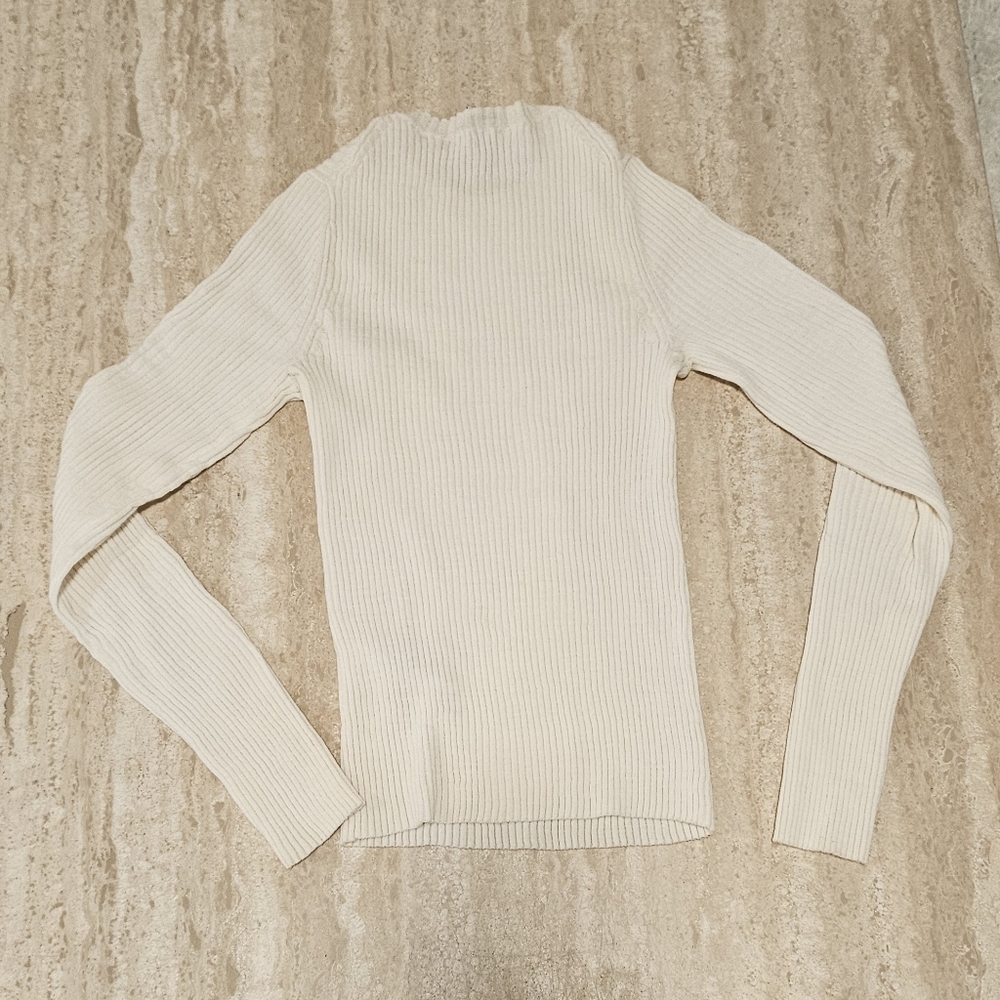 Vince Wool Rib Knit Crew Neck Sweater - Picture 3 of 7